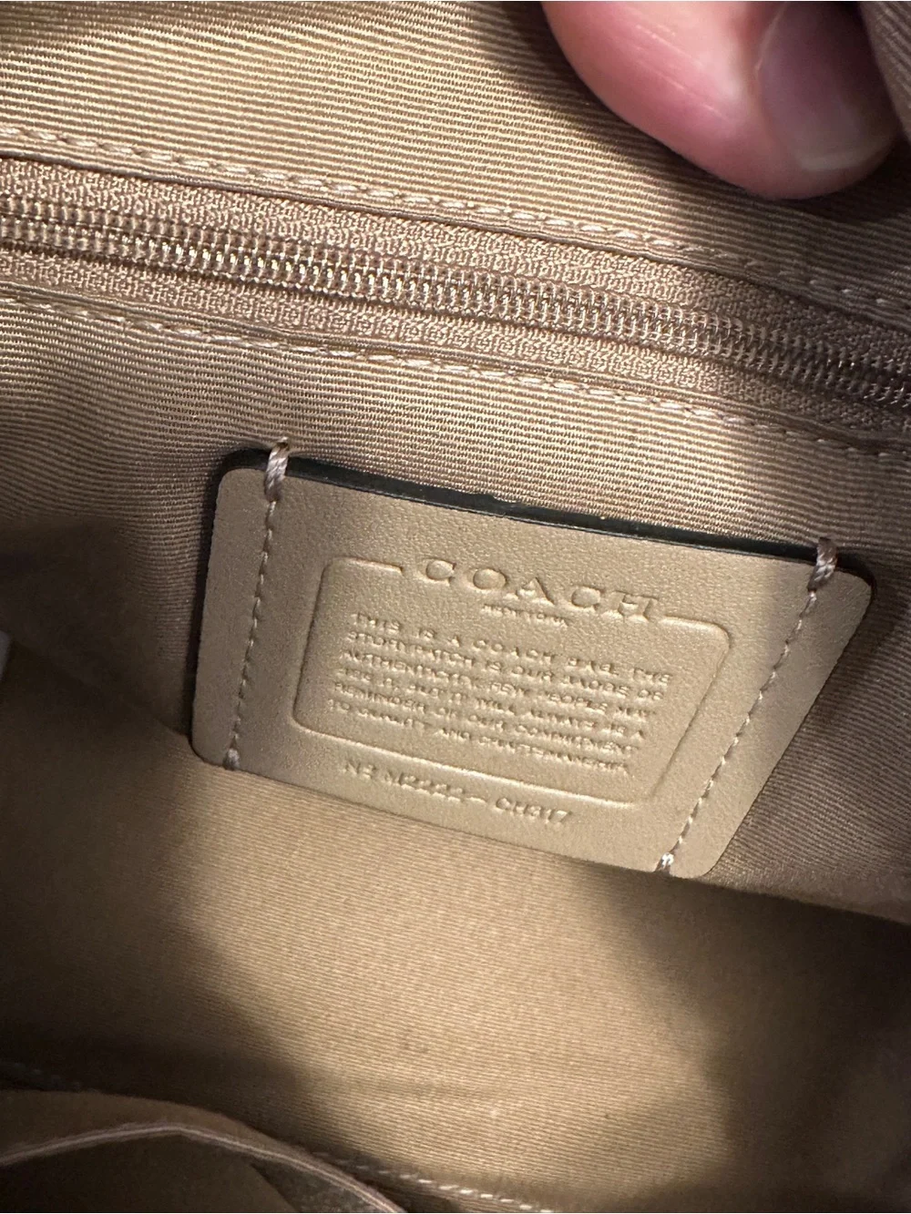 Coach compact satchel